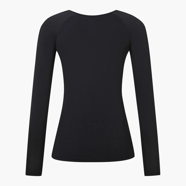 商品【预售商品15天发货】 DESCENTE|高尔夫系列女性网眼混合圆领内搭T恤 DP22WFIN45-BLKG,价格¥505,第9张图片详细描述