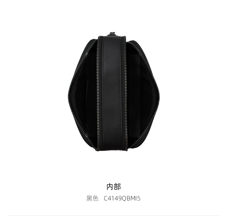 商品Coach|COACH 奥莱款小号男士PVC配皮单肩斜挎包 C4149QBMI5,价格¥1545,第6张图片详细描述