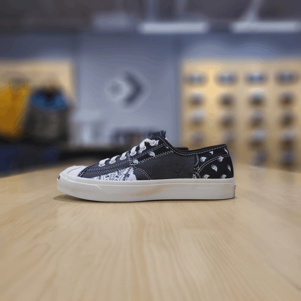 商品【预售商品15天发货】 Converse|【韩国直邮|包邮包税】匡威[converse] 运动鞋 Jack Purcell 金色 基本的 装饰 Shutting 黑色 帆布鞋 171724C,价格¥331,第2张图片详细描述