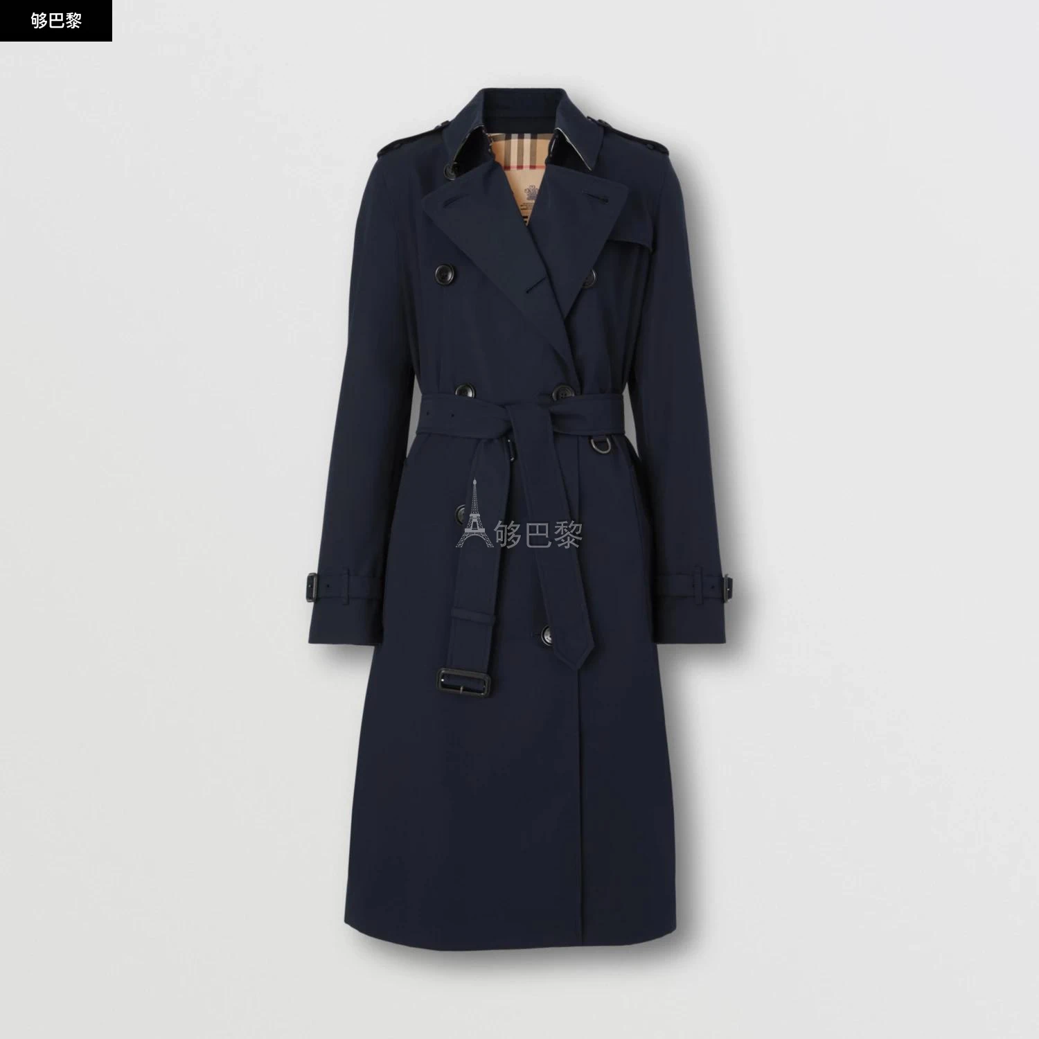 商品Burberry|【预售】 巴宝莉 24秋冬 女士 风衣 肯辛顿版型 – 长款 Heritage Trench 风衣 80592681,价格¥17035,第2张图片详细描述