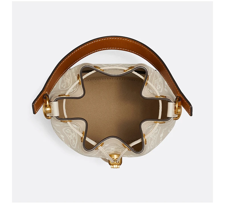 商品Tory Burch|TORY BURCH 白色女士水桶包 150492-254,价格¥2580,第7张图片详细描述