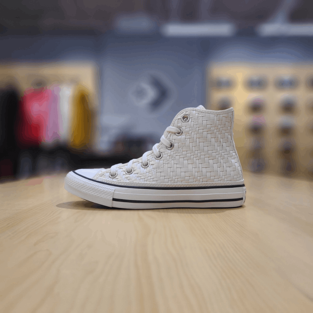 商品【预售商品15天发货】 Converse|【韩国直邮|包邮包税】匡威 女士 CHUNK TAYLOR All Star Tonal Weaving White 运动鞋 171075C,价格¥558,第2张图片详细描述
