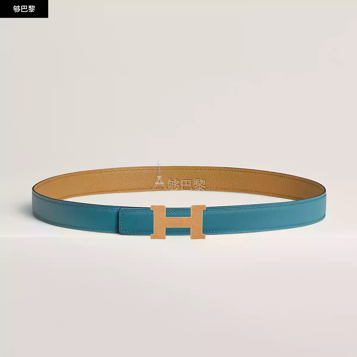 商品Hermes|【预售】 爱马仕 25春夏 女士 腰带 Boucle de ceinture Mini Constance Guillochée & Cuir de ceinture réversible 24 mm H075396CC06 | H052150CAWJ ,价格¥7070,第3张图片详细描述