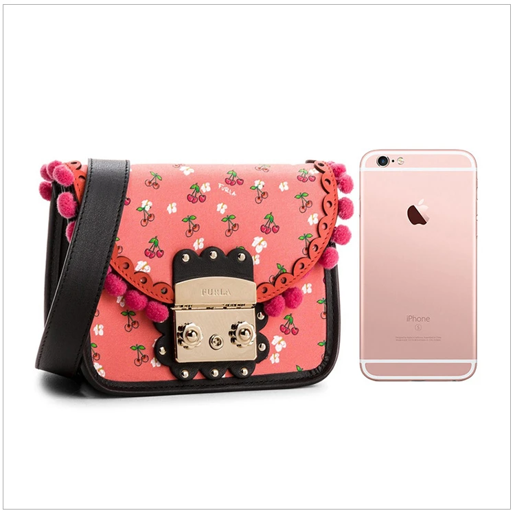 商品[国内直发] Furla|Furla 芙拉 女士多彩粉色皮革单肩包斜挎包 942055,价格¥700,第3张图片详细描述