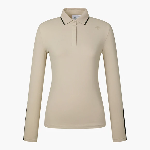 商品【预售商品15天发货】 DESCENTE|高球系列女性基础款翻领短袖T恤简约百搭 DO32WFTL91-BEGG,价格¥1025,第15张图片详细描述