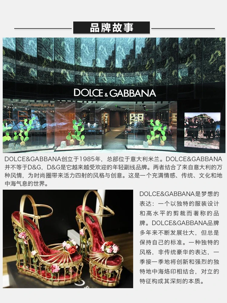 商品Dolce & Gabbana|Dolce&Gabbana 杜嘉班纳 男士休闲/运动鞋黑棕色 CS1234-AT551-8B956,价格¥2907,第8张图片详细描述