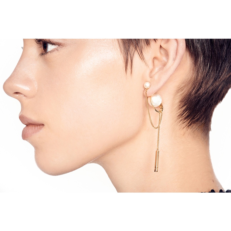 商品Dior|【包税】DIOR/迪奥 Dior Tribales镀金金属和树脂圆珠耳环 （2色可选）E0956TRIRS_D304,价格¥3866,第5张图片详细描述