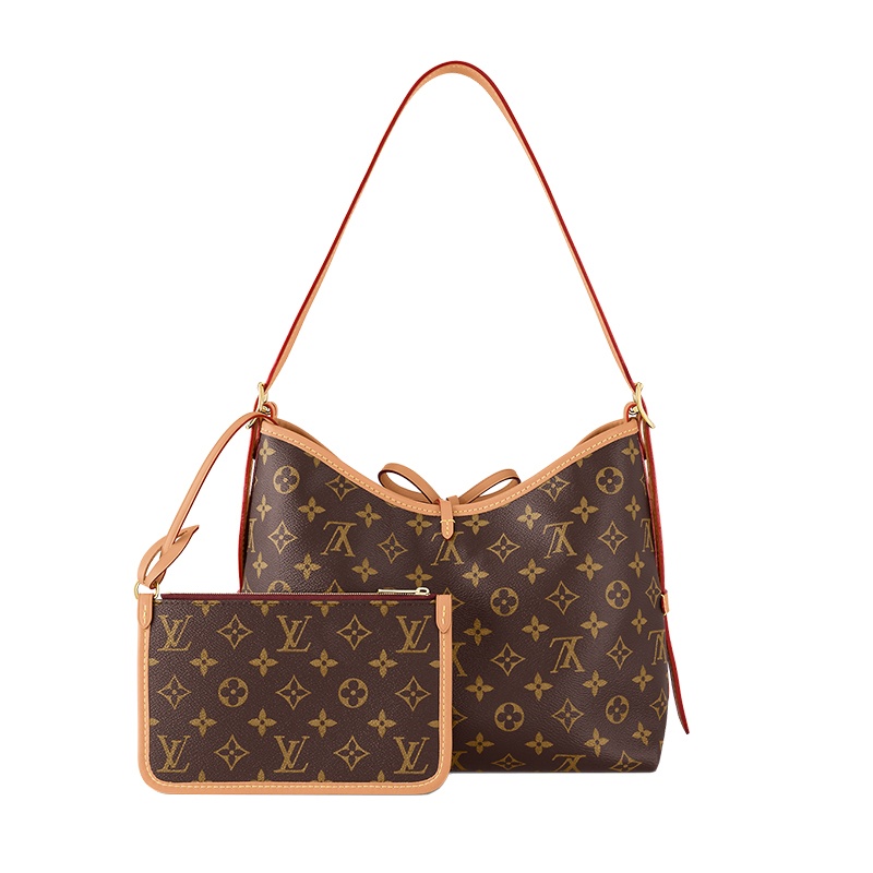 商品Louis Vuitton|【现货】路易威登 女士小号棕色老花帆布配皮磁扣单肩包 M46203,价格¥21599,第2张图片详细描述