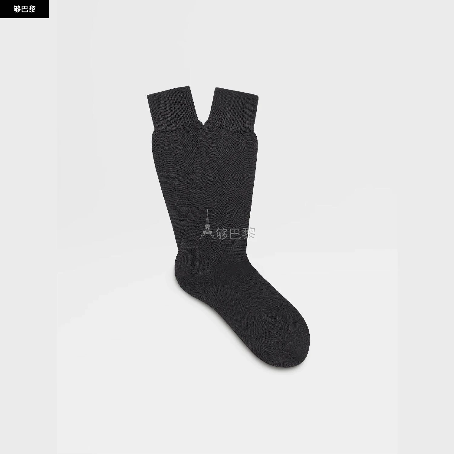 商品Zegna|【预售】 杰尼亚 24秋冬 男士 袜子 Navy Blue Cotton Socks N4V40-011-402,价格¥677,第3张图片详细描述