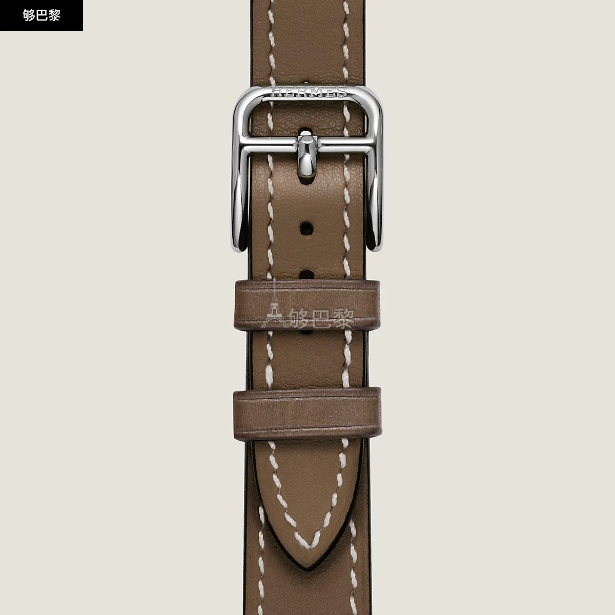 商品Hermes|【预售】 爱马仕 24秋冬 女士 手表带 Bracelet pour Heure H Petit modèle 25 mm, simple tour WKB0057WK18103,价格¥3173,第3张图片详细描述