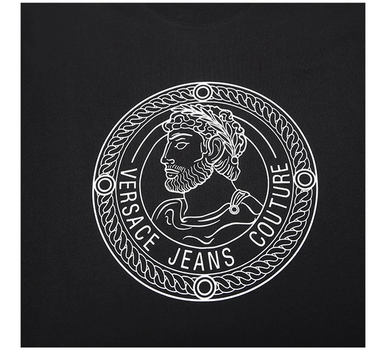 商品Versace|VERSACE JEANS 男士黑色T恤 B3GUA7TB-36610-899,价格¥631,第8张图片详细描述