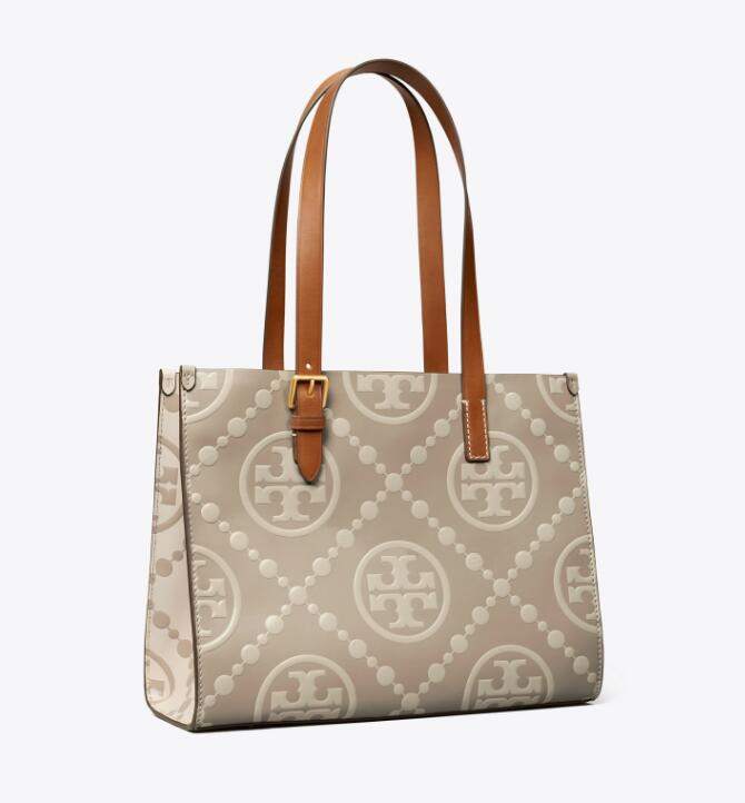 商品Tory Burch|汤丽伯奇女士T MONOGRAM 纹理皮革手提单肩包（香港仓发货）,价格¥3794,第12张图片详细描述