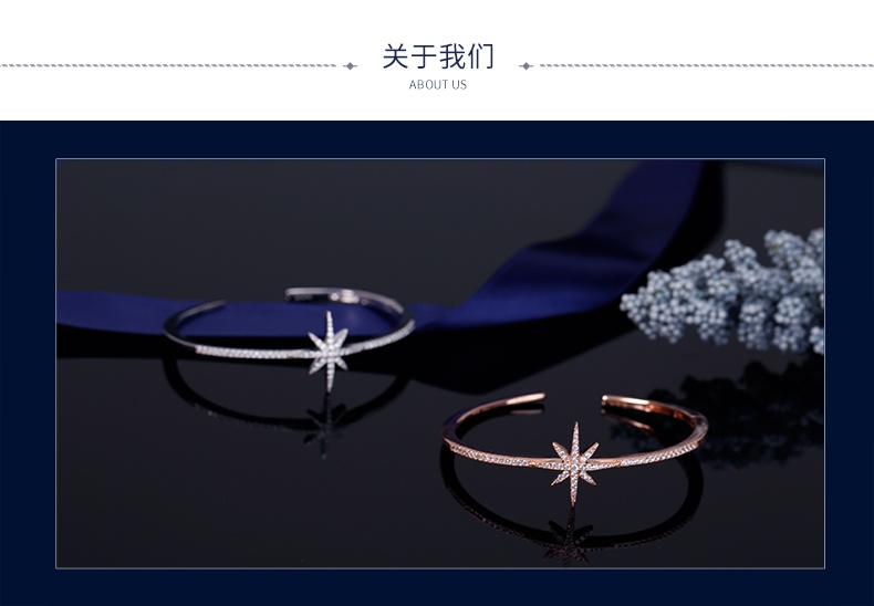 商品[国内直发] apm Monaco|APM Monaco手链女星星母贝手链 简约圆牌 925银时尚手腕配饰可调节链长 经典银AB3582XNA,价格¥714,第6张图片详细描述