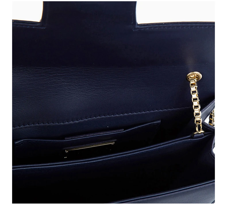 商品Salvatore Ferragamo|Salvatore Ferragamo 菲拉格慕 女士深蓝色皮质斜挎包 21-F893-670993,价格¥4370,第7张图片详细描述