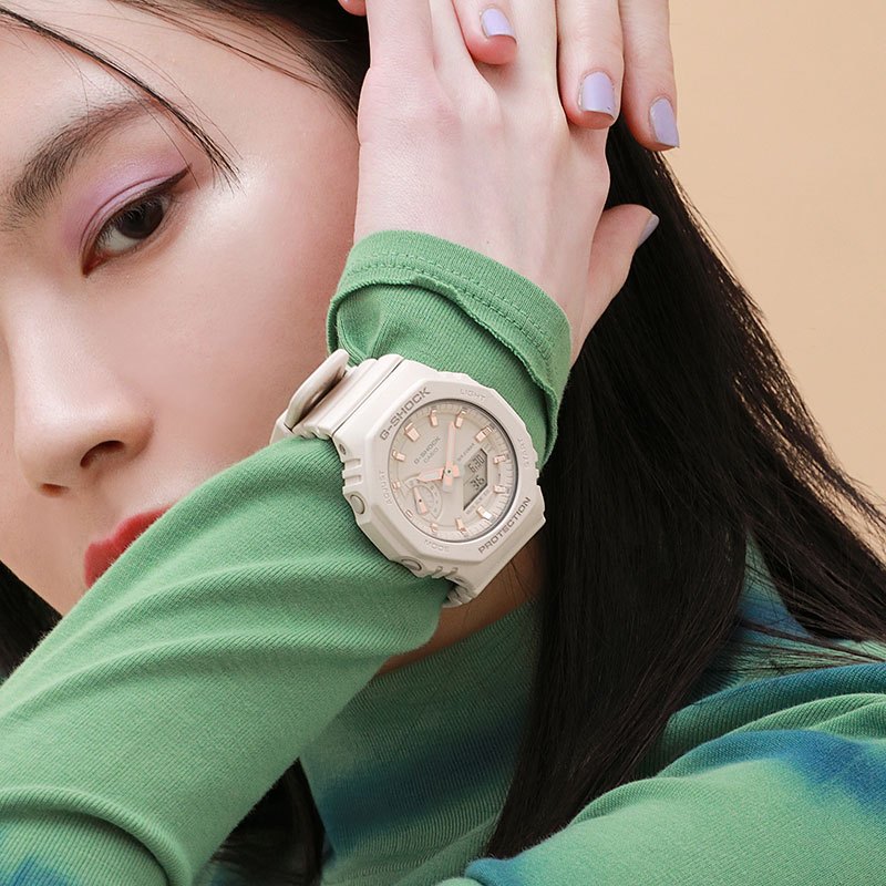 商品[国内直发] Casio|(限时补货）卡西欧手表 GMA-S2100-4 防震 200米防水 高亮度双重LED照明 世界时间（48个城市）  倒计时  全自动日历,价格¥656,第1张图片详细描述