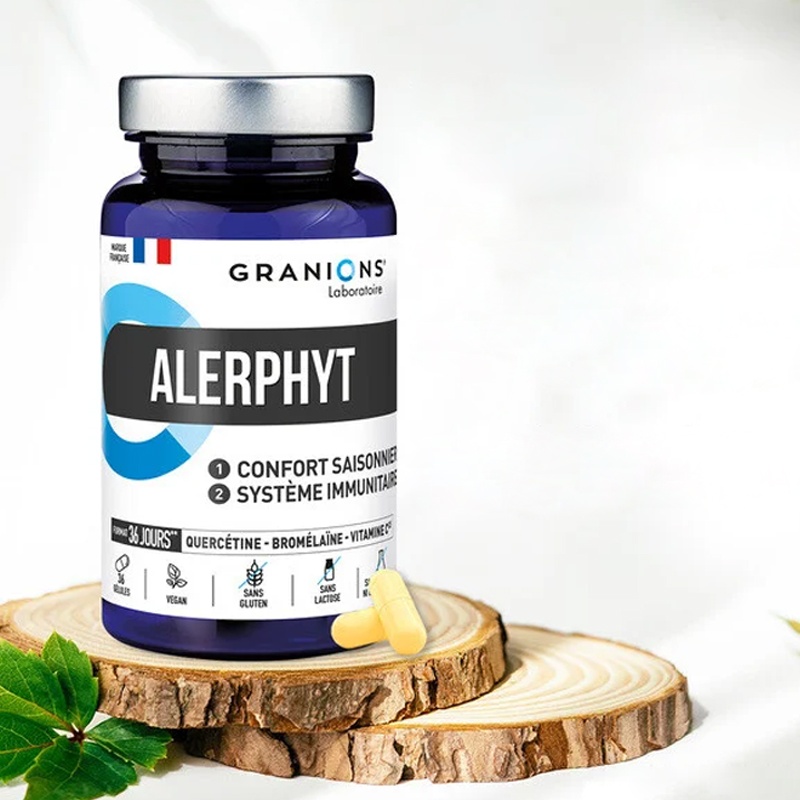 商品Granions|格兰宁ALERPHYT膳食补充敏敏救星 36粒 降低过敏性增强免疫,价格¥209,第3张图片详细描述