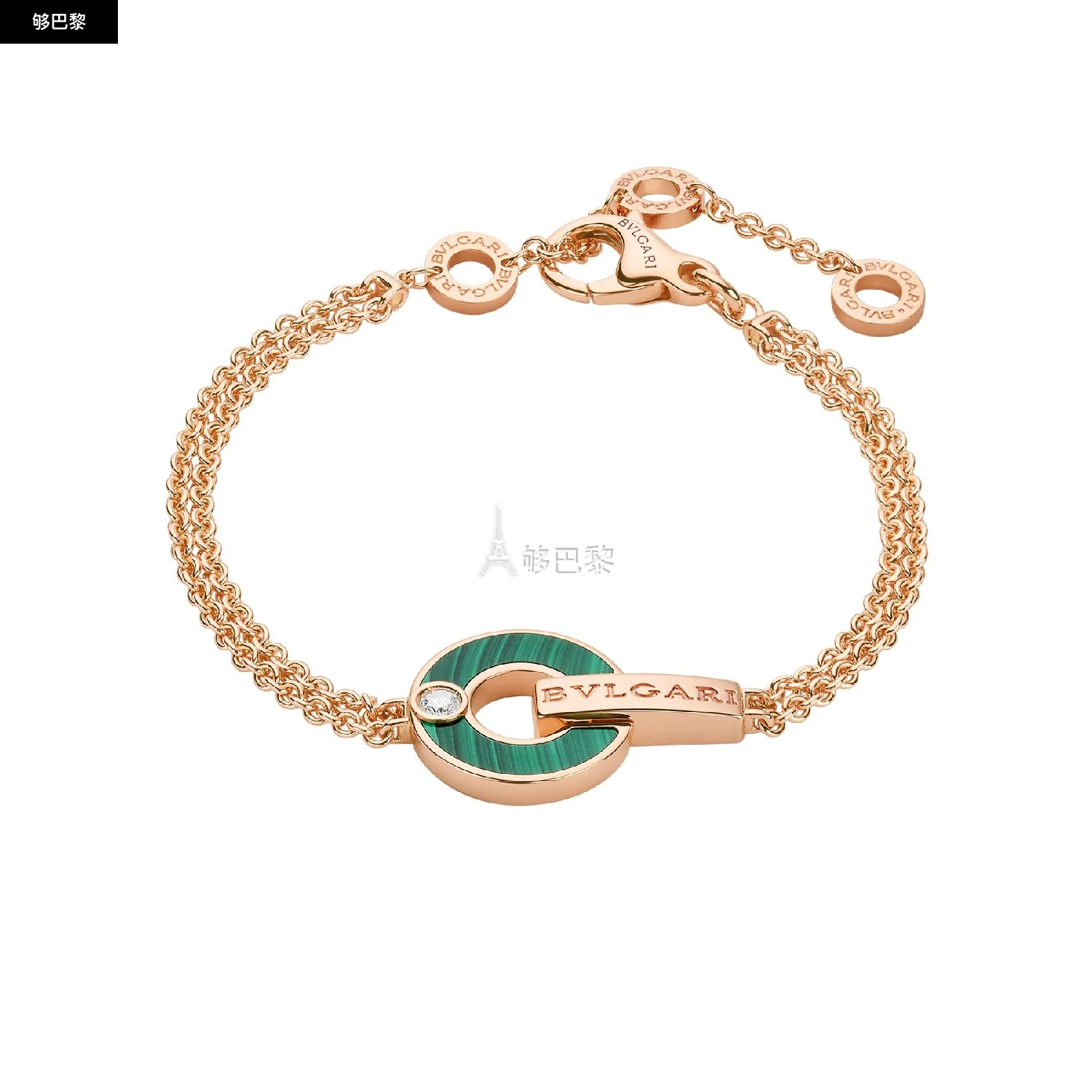 商品BVLGARI|包邮包税【预售7天发货】 BVLGARI宝格丽 24春夏 女士 手链 BVLGARI BVLGARI 手镯 BR858958,价格¥33713,第2张图片详细描述