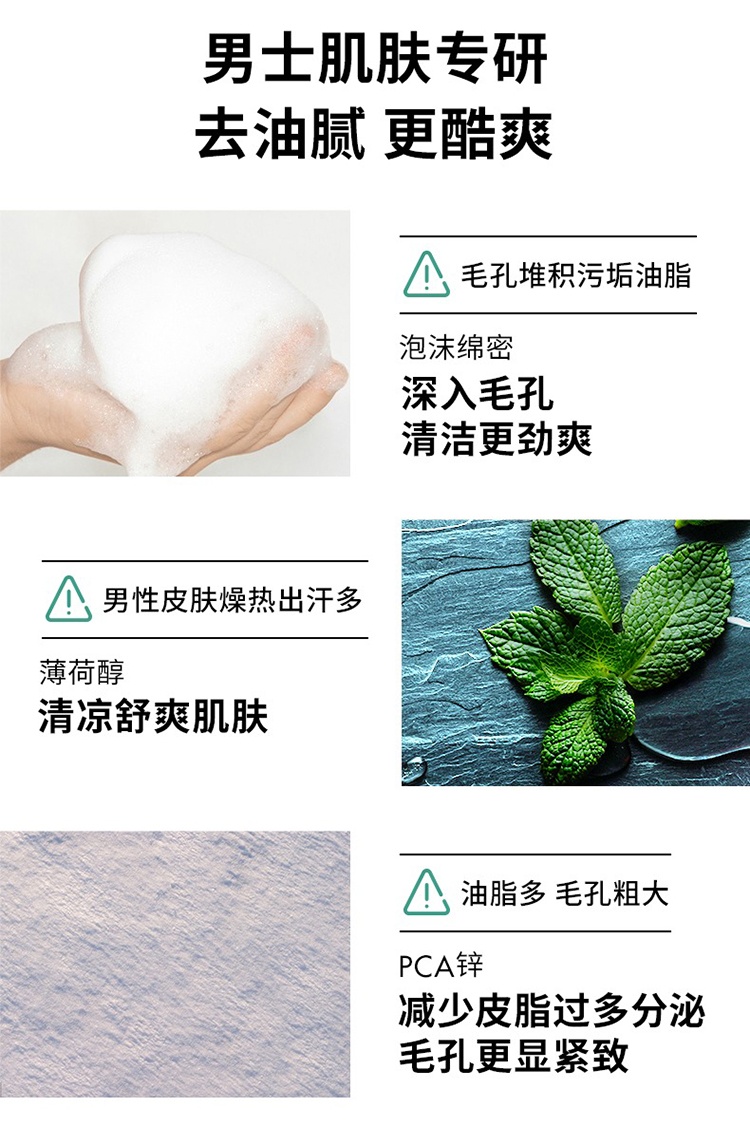 商品Biotherm|Biotherm碧欧泉男士水动力洁面乳125ml 控洁清洁 洗面奶,价格¥219,第5张图片详细描述