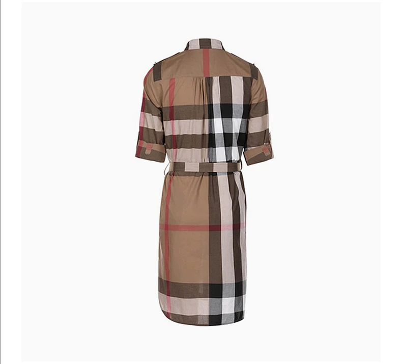 商品[国内直发] Burberry|BURBERRY 格纹女士连衣裙 8027708,价格¥4540,第5张图片详细描述