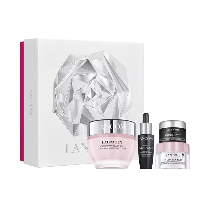 商品Lancôme|兰蔻2022水份缘限量护肤4件套 面霜50ml+晚霜15ml+精华10ml+眼霜5ml,价格¥409,第5张图片详细描述