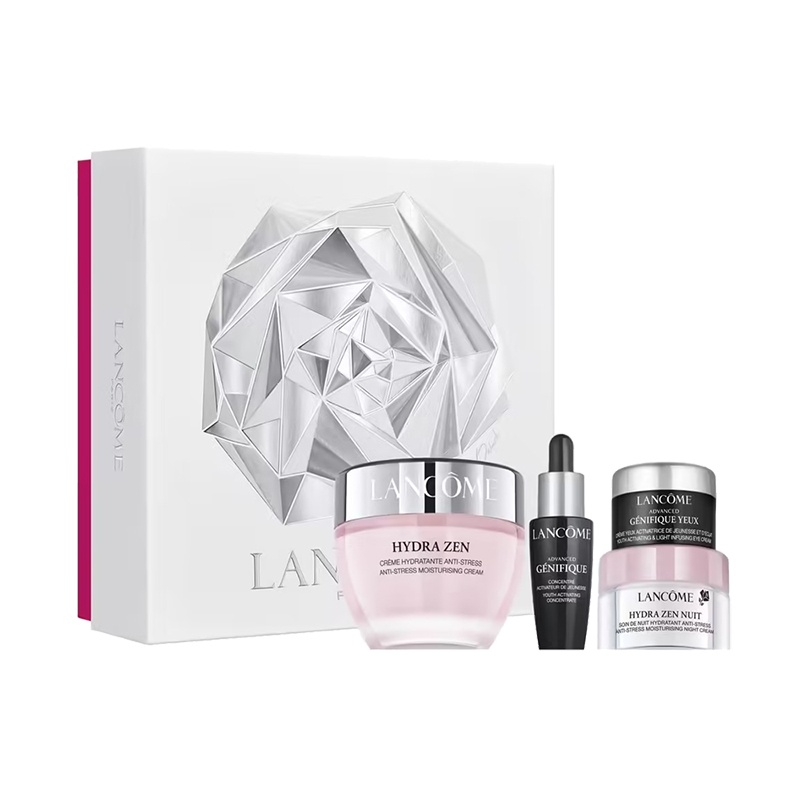 商品Lancôme|兰蔻2022水份缘限量护肤4件套 面霜50ml+晚霜15ml+精华10ml+眼霜5ml,价格¥403,第5张图片详细描述