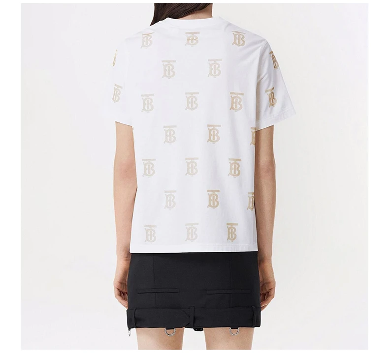 商品Burberry|BURBERRY 白色女士T恤 8052119,价格¥1895,第6张图片详细描述
