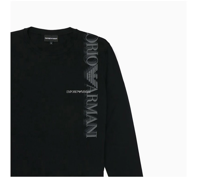 商品Emporio Armani|EMPORIO ARMANI 黑色男士T恤 P1T22J-P1Q4J-999,价格¥735,第5张图片详细描述