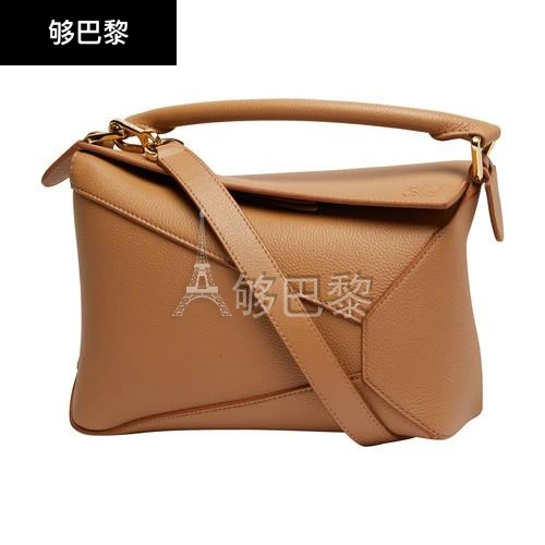 商品Loewe|【特惠8.4折】包邮包税【预售7天发货】 LOEWE罗意威 女士 手提包 Puzzle小号手袋  A510P60X30-5542 LOER4887BRW,价格¥22365,第2张图片详细描述