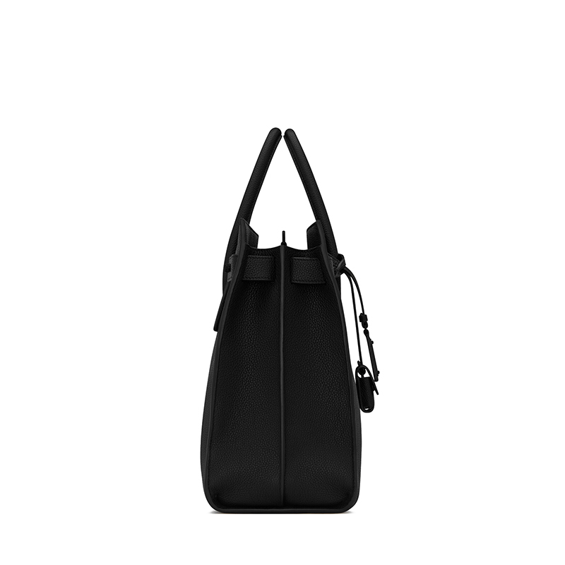 商品Yves Saint Laurent|SAINT LAURENT PARIS/圣罗兰 YSL 男士大号黑色柔软粒面小牛皮锁头日用手提斜挎单肩包631526DTI0Z1000,价格¥23354,第4张图片详细描述
