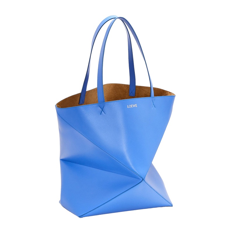 商品Loewe|罗意威 23新款 Puzzle Fold男士大号亮面小牛皮几何线条托特包 ,价格¥15942,第5张图片详细描述