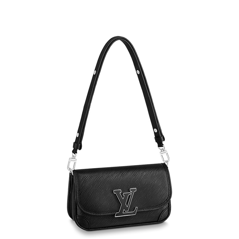 商品Louis Vuitton|预售十天 Louis Vuitton/路易威登 22春夏新款BUCI系列 女士黑色粒面牛皮革黑扣单肩斜跨包M59386,价格¥17275,第2张图片详细描述