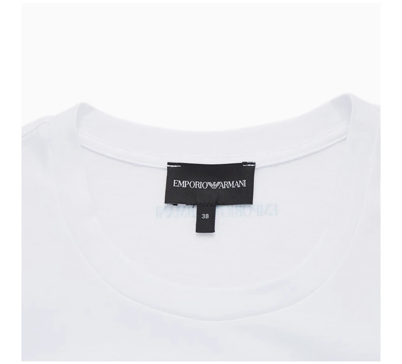 商品Emporio Armani|EMPORIO ARMANI 白色女士T恤 3H2T7H-2J95Z-0100,价格¥669,第8张图片详细描述
