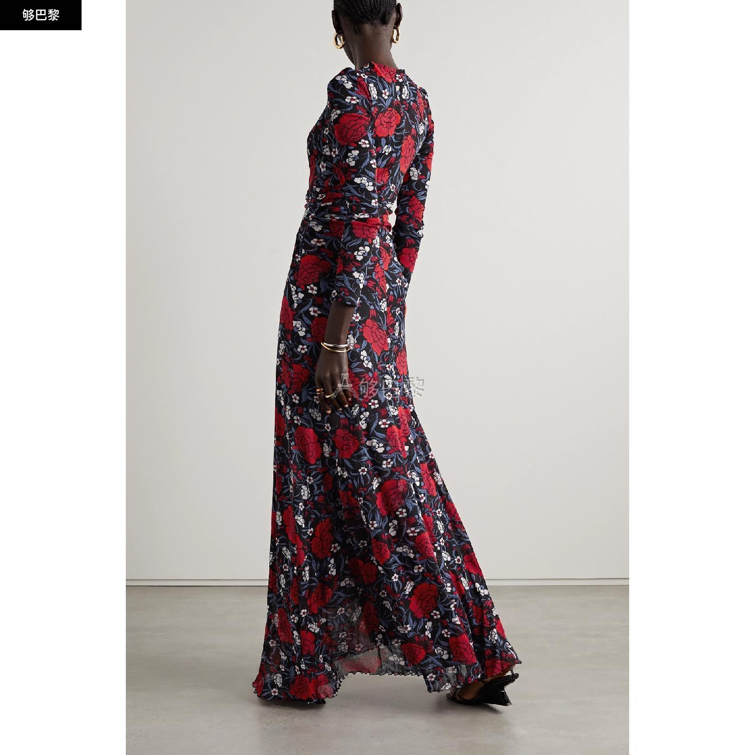 商品Diane von Furstenberg|【特惠6.0折】包邮包税【预售7天发货】 DIANE VON FURSTENBERG 23秋冬 女士 连衣裙 Adara 垂坠花卉印花弹力网布超长连衣裙 1647597289317290 DVFDL4Q033PFFFT ,价格¥3811,第6张图片详细描述