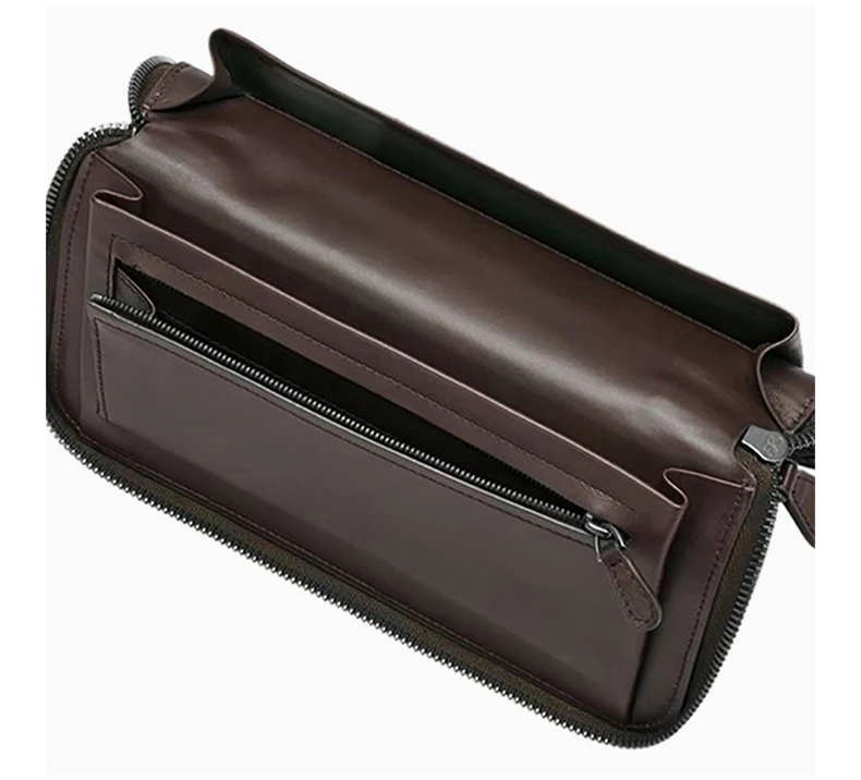 商品[国内直发] Bottega Veneta|BOTTEGA VENETA 深咖色男士手拿包 169730-V4651-2040,价格¥6006,第8张图片详细描述