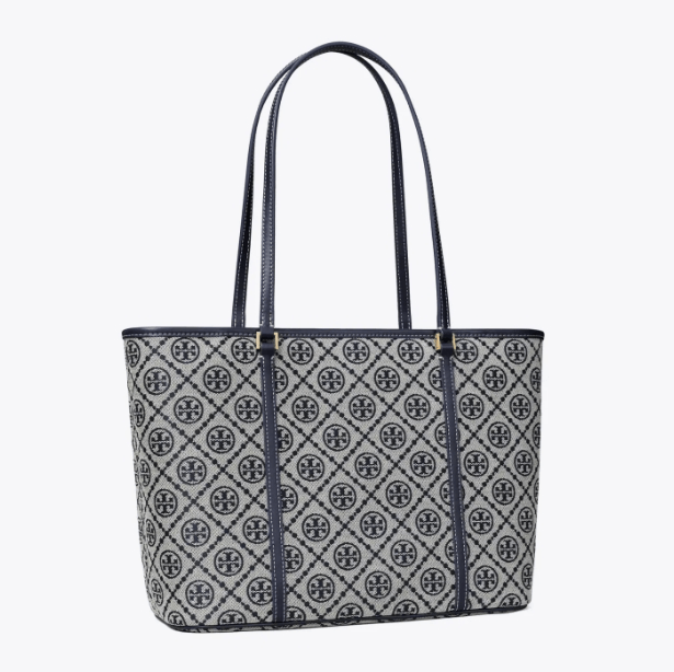商品Tory Burch|汤丽伯奇女士T MONOGRAM拉链开合托特包单肩包子母包小号（香港仓发货）,价格¥2638,第9张图片详细描述
