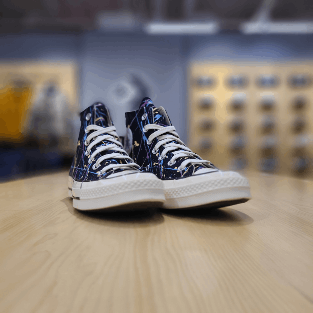 商品【预售商品15天发货】 Converse|【韩国直邮|包邮包税】匡威共用 CHUNK TAYLOR 70 PAINTER 黑色 高鞋 CHUCK 70 HI 黑色/HYPER MAGENTA/EGRET 170801C,价格¥727,第3张图片详细描述
