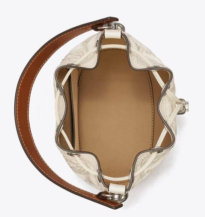 商品[国内直发] Tory Burch|汤丽柏琦 TB女包TB水桶包 T MONOGRAM水桶包单肩包手提包142935-250,价格¥3900,第4张图片详细描述