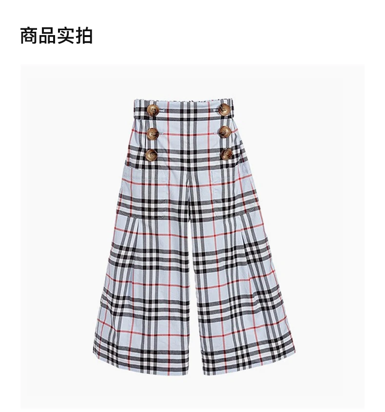 商品Burberry|BURBERRY 格纹女童休闲裤 8022473,价格¥1760,第4张图片详细描述