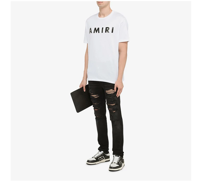 商品AMIRI|AMIRI 黑色男士牛仔裤 PXMD005-023,价格¥4332,第7张图片详细描述