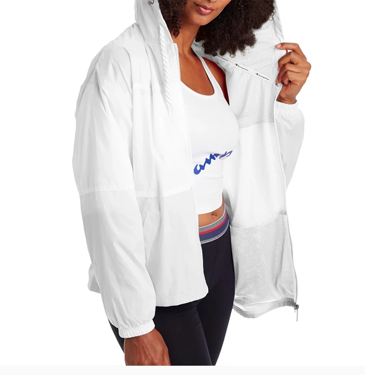 商品[国内直发] CHAMPION|Champion 女士时尚拼色连帽拉链夹克 J5688-550769-100,价格¥139,第7张图片详细描述