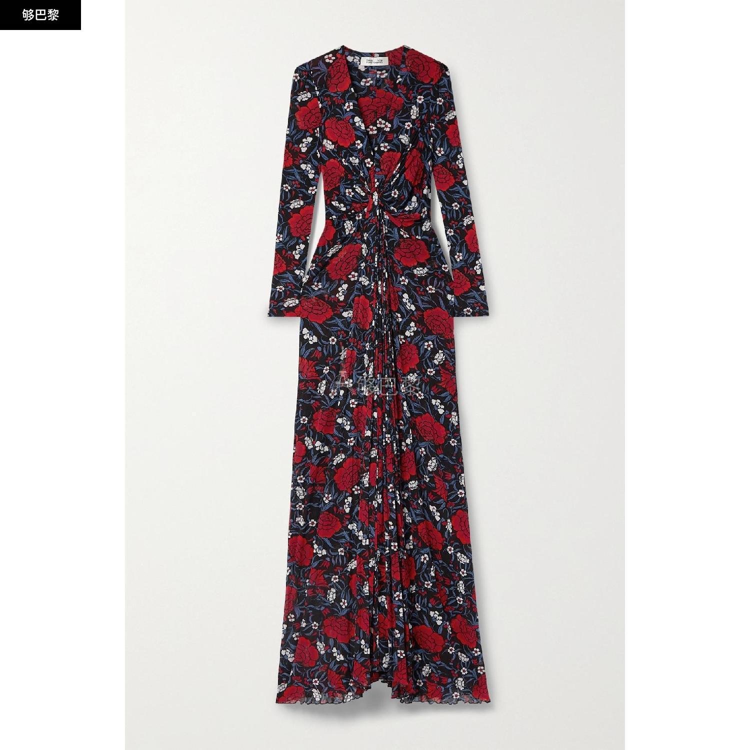 商品Diane von Furstenberg|【特惠6.0折】包邮包税【预售7天发货】 DIANE VON FURSTENBERG 23秋冬 女士 连衣裙 Adara 垂坠花卉印花弹力网布超长连衣裙 1647597289317290 DVFDL4Q033PFFFT ,价格¥3811,第3张图片详细描述