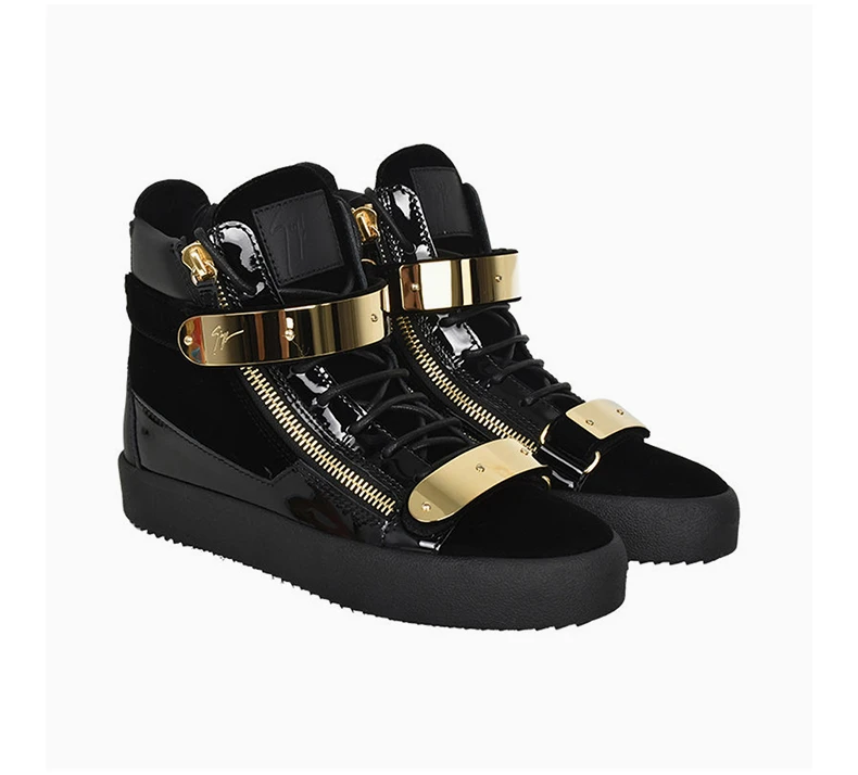 商品Giuseppe Zanotti|GIUSEPPE ZANOTTI 黑色男士运动鞋 RU70017-VERO-NERO,价格¥3460,第5张图片详细描述