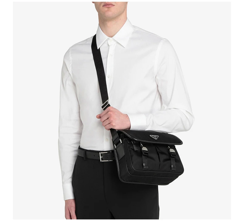 商品[国内直发] Prada|PRADA 男士斜挎包 2VD769-2DMH-F0002,价格¥14287,第8张图片详细描述