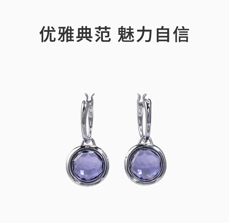 商品Swarovski|Swarovski 施华洛世奇 紫水晶女士银耳饰 5572586,价格¥337,第1张图片详细描述