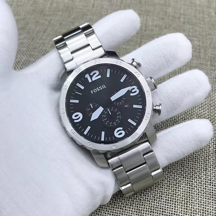商品[国内直发] Fossil|FOSSIL手表皮带三眼计时石英大男表JR1487JR1354JR1504JR1401包邮,价格¥602,第19张图片详细描述
