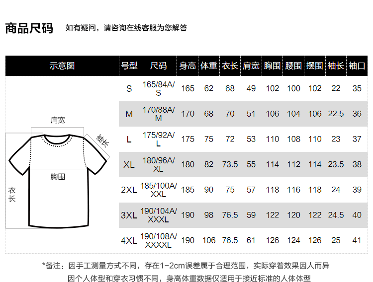 商品[国内直发] HLA|HLA/海澜之家撞色圆领短袖T恤2022夏新字母印花纯棉透气宽松短T男,价格¥102,第3张图片详细描述