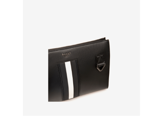 商品Bally|巴利MAKID男包黑色经典条纹皮革手拿包手包MAKID-6238756（澳门仓发货）,价格¥3104,第6张图片详细描述