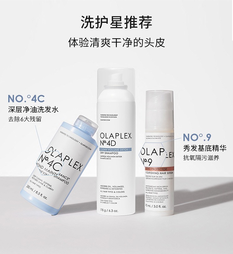 商品Olaplex|4D免洗干发喷雾去油蓬松250ml,价格¥242,第11张图片详细描述