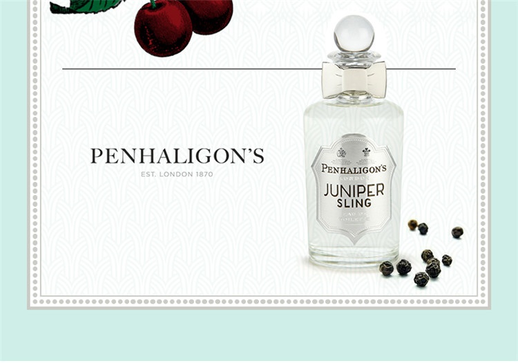 商品Penhaligon's|Penhaligon's潘海利根 琴酒女士香水 EDT淡香水100ML,价格¥602,第8张图片详细描述