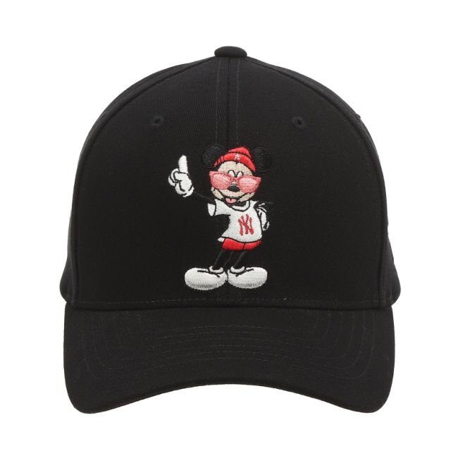 商品MLB|【享贝家】MLB 迪士尼米奇联名侧边logo 棒球帽 黑色32CPKA011-50L-FREE,价格¥211,第5张图片详细描述